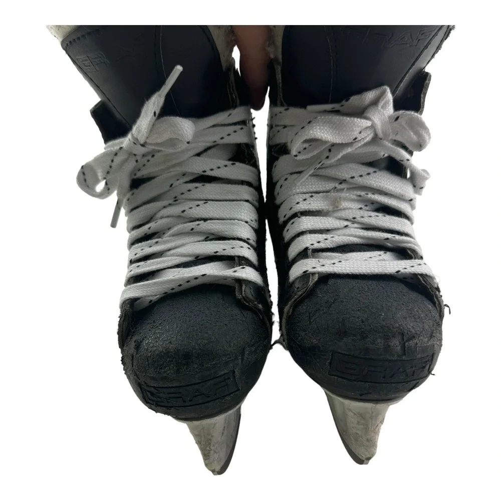 Graf‎ Black G735 Pro Cobra NT-5000 Ice Skates Youth Size 1 US 2